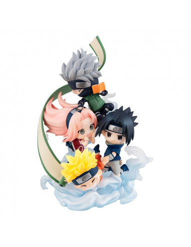 Naruto Shippuden FigUnity PVC Mini Statue Gather here, Team 7 13 cm (with gift)