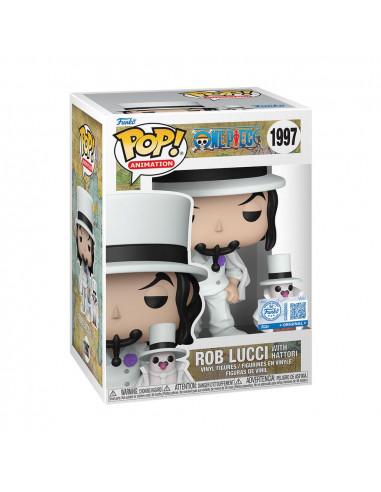 *heo Exclusive Edition* One Piece POP!&Buddy Animation Vinyl Figures Rob Lucci with Hattori w/Chase 10 cm Assortment (6)