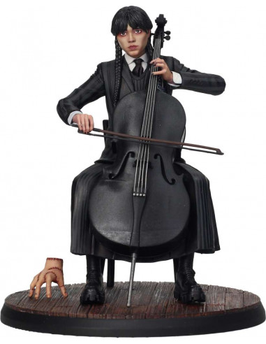 WEDNESDAY WITH CELLO AND THING 15 CM FIG
