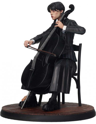 WEDNESDAY WITH CELLO AND THING 15 CM FIG
