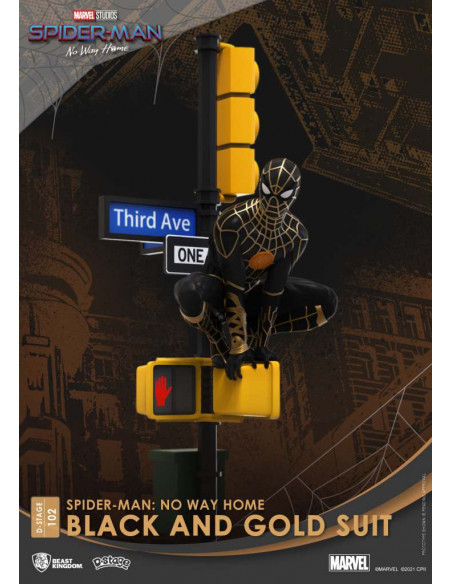 D-STAGE SPIDER-MAN NWH BLACK/GOLD SUIT