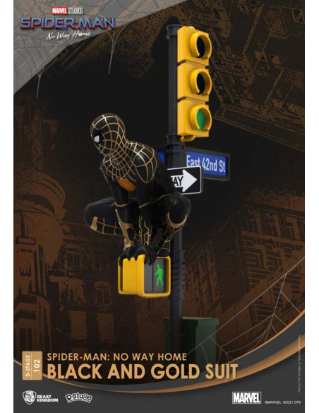 D-STAGE SPIDER-MAN NWH BLACK/GOLD SUIT
