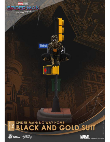 D-STAGE SPIDER-MAN NWH BLACK/GOLD SUIT