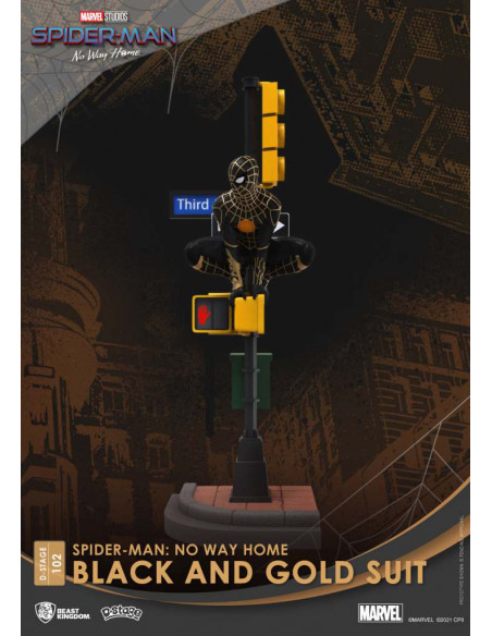 D-STAGE SPIDER-MAN NWH BLACK/GOLD SUIT