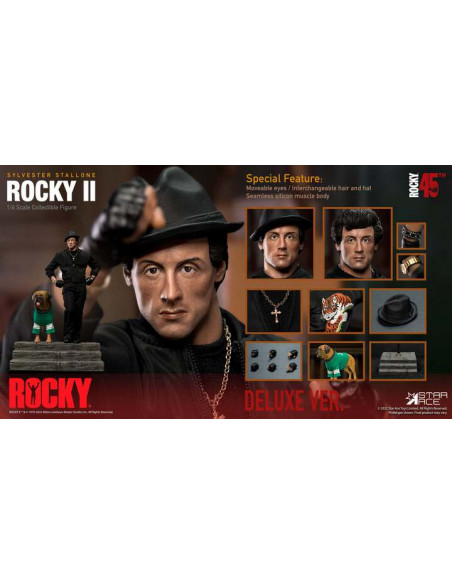 ROCKY BALBOA BLACK SUIT 1/6 DELUXE AF