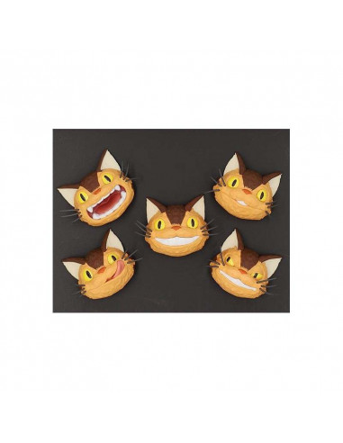TOTORO CATBUS FACES MAGNETS DISPLAY (6)