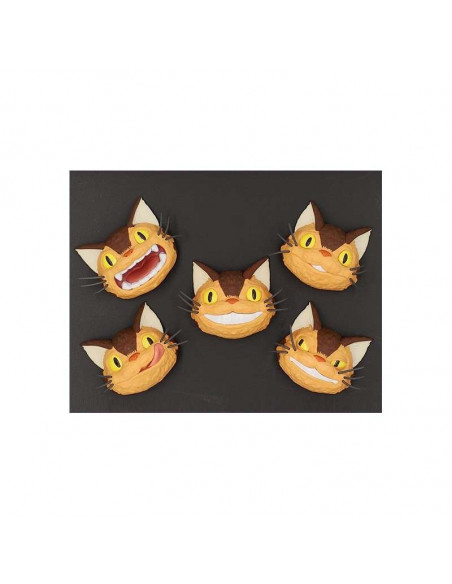 TOTORO CATBUS FACES MAGNETS DISPLAY (6)