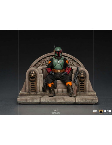 MANDALORIAN BOBAFETT ON THRONE DLX 1/10