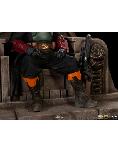 MANDALORIAN BOBAFETT ON THRONE DLX 1/10