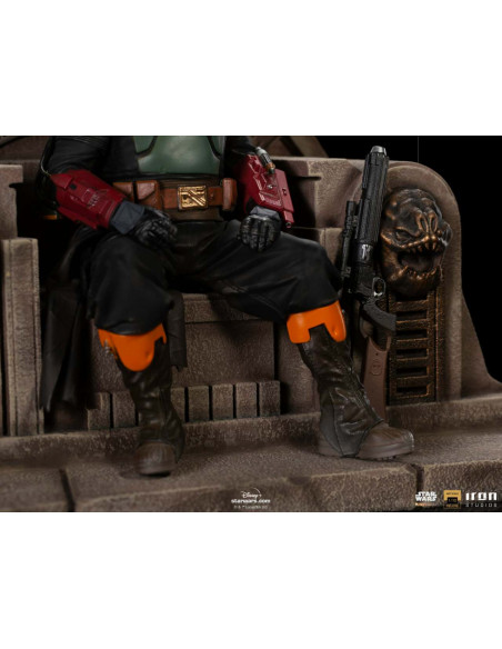 MANDALORIAN BOBAFETT ON THRONE DLX 1/10