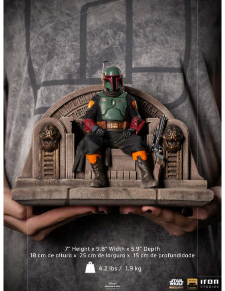 MANDALORIAN BOBAFETT ON THRONE DLX 1/10