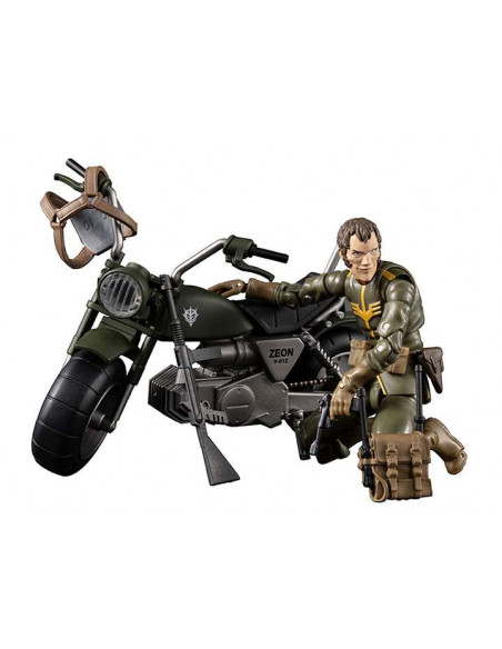MS GUNDAM ZEON SOLDIER + MOTROCYCLE SET