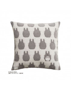 TOTORO SILHOUETTE GREY NAP CUSHION