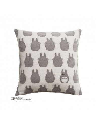 TOTORO SILHOUETTE GREY NAP CUSHION