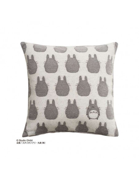 TOTORO SILHOUETTE GREY NAP CUSHION