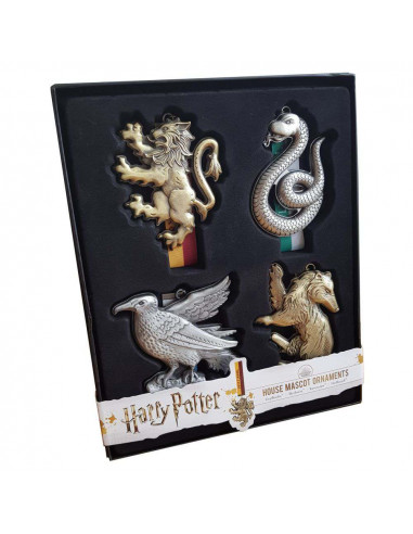 HP HOUSE MASCOT ORNAMENTS SET