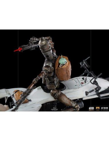 MANDALORIAN IG-11 AND CHILD 1/10  STATUE