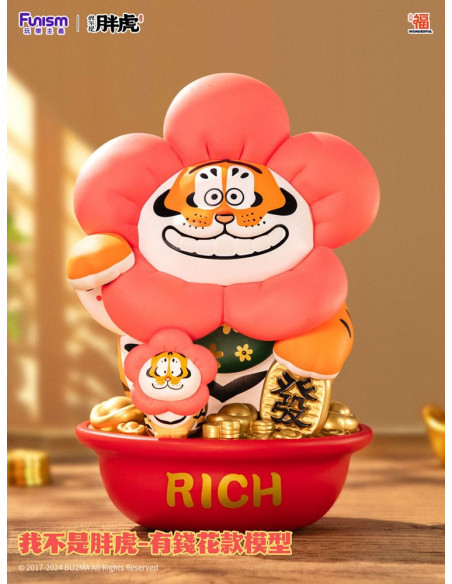I Am Not Fat Tiger Statue 1/7 Alexander the Tiger Rich Flower 20 cm