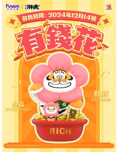 I Am Not Fat Tiger Statue 1/7 Alexander the Tiger Rich Flower 20 cm