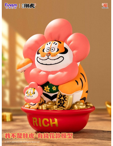 I Am Not Fat Tiger Statue 1/7 Alexander the Tiger Rich Flower 20 cm