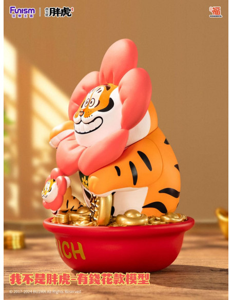 I Am Not Fat Tiger Statue 1/7 Alexander the Tiger Rich Flower 20 cm
