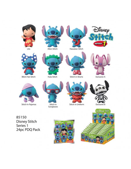 Lilo & Stitch 3D PVC Bag Clips Series 1 Display (24)