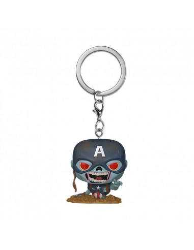 Marvel Zombies POP! Vinyl Keychains 4 cm Captain America Display (12)