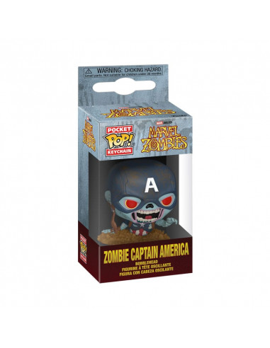Marvel Zombies POP! Vinyl Keychains 4 cm Captain America Display (12)