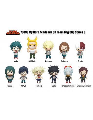MY HERO ACAD S.3 BAG CLIP BLIND DISP(24)