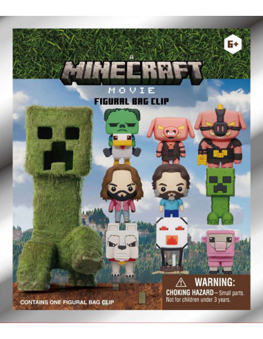 MINECRAFT MOVIE S.1 3D BAG CLIP SIAP (24