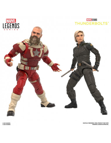 Thunderbolts Marvel Legends Action Figure 2-Pack Yelena Belova & Red Guardian 15 cm