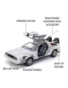 BTTF 1 FROST DELOREAN 1:24 DIECAST 2