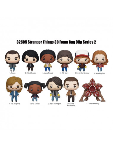 Stranger Things 3D PVC Bag Clips  Series 2 Display (24)
