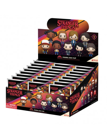Stranger Things 3D PVC Bag Clips  Series 2 Display (24)
