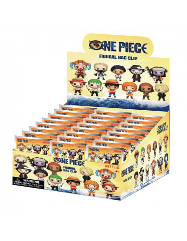 One Piece 3D PVC Bag Clips Netflix Series 1 Display (24)