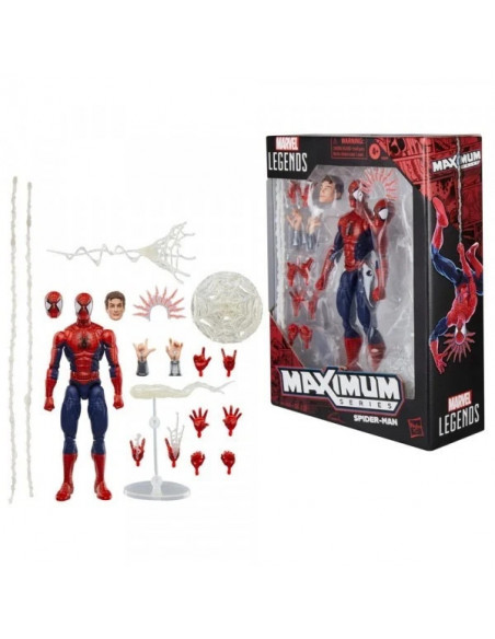 Marvel Legends Maximum Series Action Figure Spider-Man Ragno Uomo Hasbro