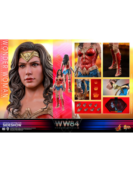 DC Gal Gadot as Wonder Woman 1984 Action Figure 1/6 Hot Toys Sideshow MMS584