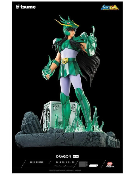 Saint Seiya Dragon Shiryu HQS+ 1/4 Cavalieri dello zodiaco Bronze Statue Tsume