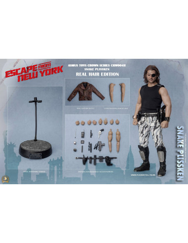 Escape from New York Kurt Russell Snake Plissken Real Hair Ver. Asmus Sideshow