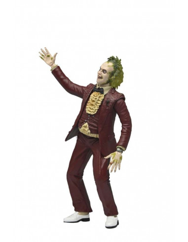 Michael Keaton BEETLEJUICE Tim Burton 1988 black & white striped suit 17 cm NECA