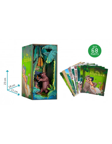 Disney Tiny Adventures Book Nook Mini Diorama The Jungle Book 23 cm