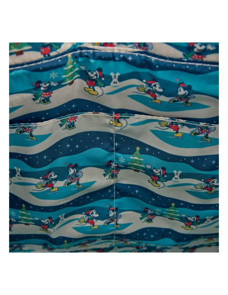 Disney by Loungefly Canvas Tote Bag Mickey and Minnie Holiday