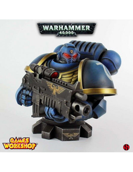WARHAMMER 40K ULTRAMARINE PRIMARIS BUST