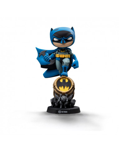 Batman Mini Co. PVC Figure Batman on Bat-Signal (Blue Variant) 15 cm