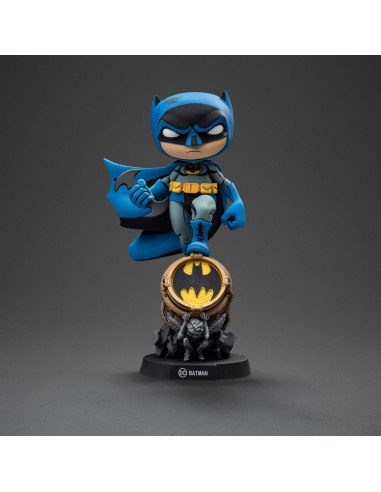 Batman Mini Co. PVC Figure Batman on Bat-Signal (Blue Variant) 15 cm