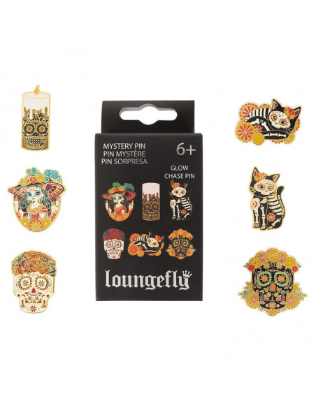 Loungefly Enamel Pins Blind Box Dia de los Muertos Assortment (12)