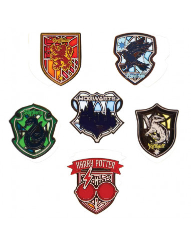 Harry Potter Loungefly Enamel Pins Stained Glass Display (12)