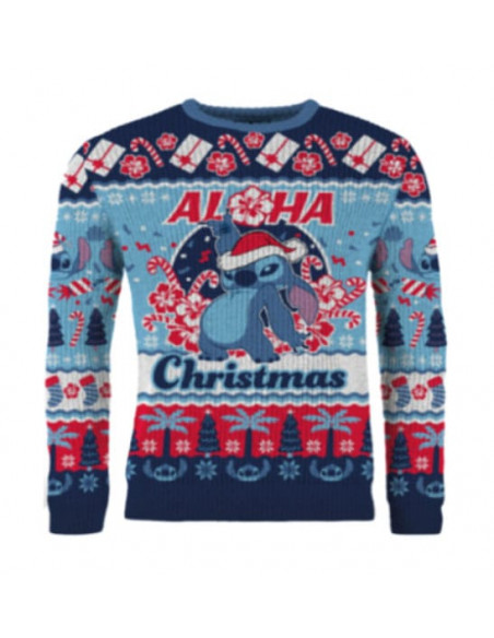 Lilo & Stitch Christmas Sweater Stitch Aloha Christmas  Size L