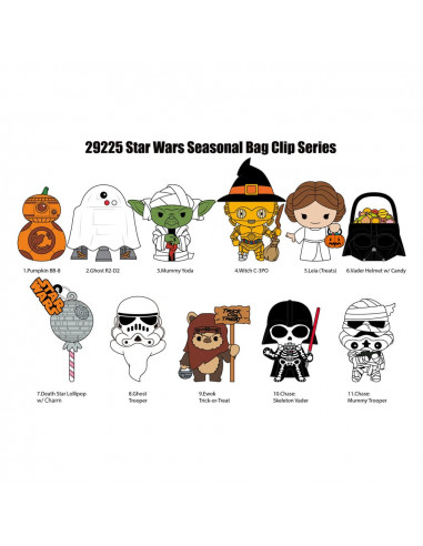 Star Wars 3D PVC Bag Clips Halloween Display (24)