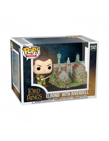 The Lord of the Rings POP! Town Vinyl Figure Elrond & Rivendell 9 cm